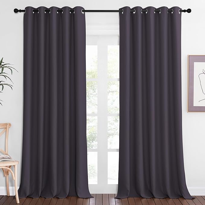 NICETOWN Sliding Door Window Treatment Blackout Patio Door Curtain Panels by NICETOWN