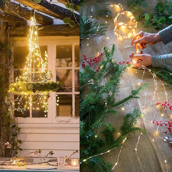 ZNYCYE Solar Waterfall Fairy Bunch Lights Outdoor Waterproof 200LEDs 8 Modes - Image 6