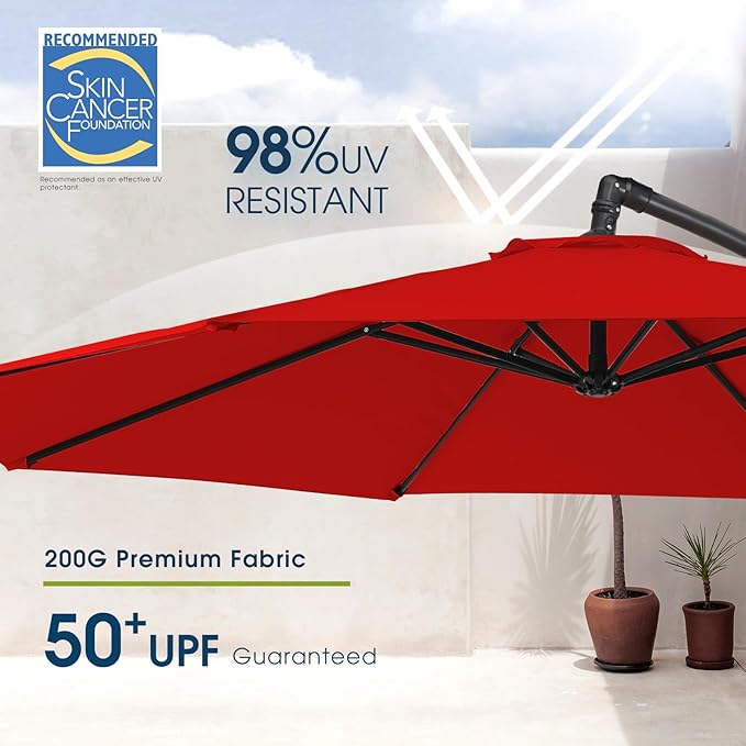 wikiwiki 10ft Patio Umbrella - Image 3