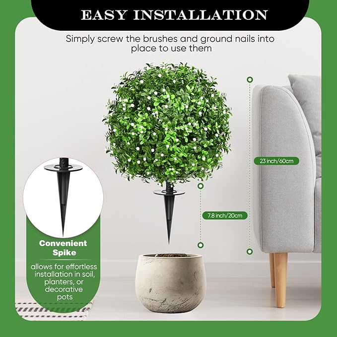 Artificial Topiary Bushes for Outdoors - Image 3