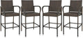 SUPER DEAL Upgraded Wicker Bar Stool Chairs Outdoor Backyard Rattan Chair by Superdeal
