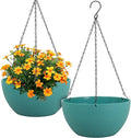 12 inch Large Hanging Planters for Indoor Outdoor Plants, 2 Pack Hanging Flower by Meowell