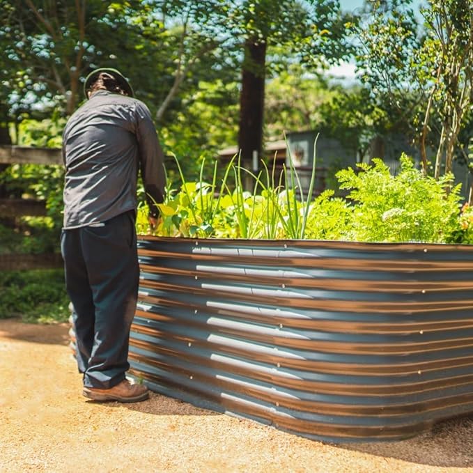 32" Extra Tall Raised Garden Bed Kits, 2.5 x 9.5 x 2.7ft Deep Root 10 in 1 - Image 9