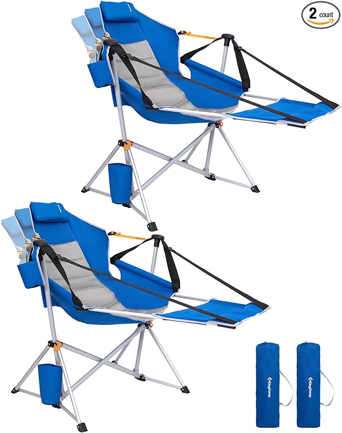 KingCamp Hammock Chair with Footrest – Heavy Duty Swinging Rocking Camping by KingCamp