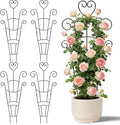 30 Inch Plant Trellis for Climbing Plants Indoor, Outdoor Metal Garden Trellis by OYOEETD
