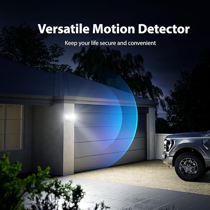 Onforu 75W LED Flood Light Motion Sensor Outdoor, 7000lm Dusk to Dawn Flood - Image 5