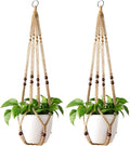 Mkono Macrame Plant Hanger Indoor Jute Hanging Planter Basket by Mkono