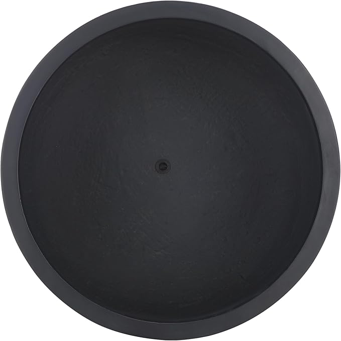 SAFAVIEH Outdoor Collection Nardo Black Cement Ficonstone Planter Pot - Image 3