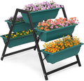 Outvita Green Raised Garden Planter Bed, Tiered Planter Stand by Outvita