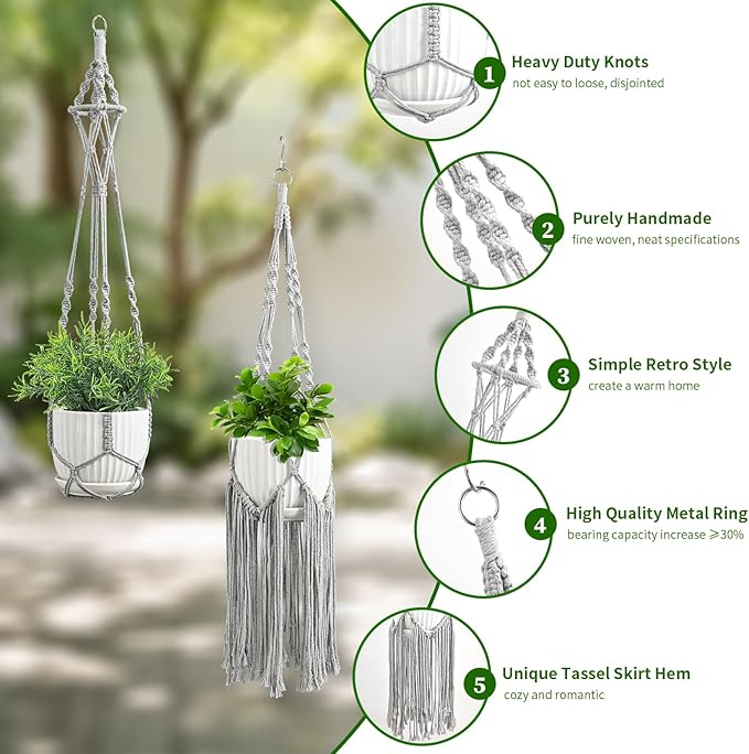 Macrame Plant Hangers - Image 2