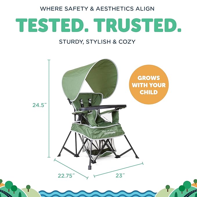 Baby Delight Go with Me Venture Portable Chair | Indoor and Outdoor | Sun - Image 4