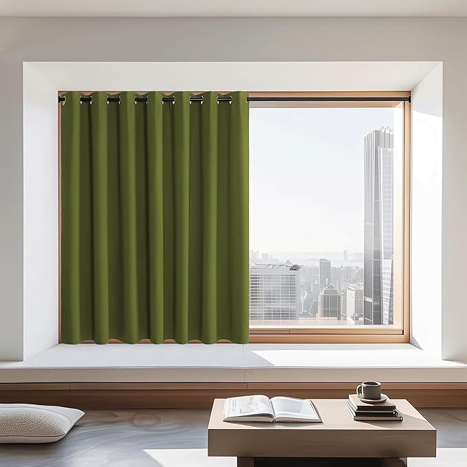 NICETOWN Blackout Curtains 72 inches Long, Grommet Privacy Window Treatment by NICETOWN