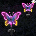 Butterfly Solar Lights, Solar Butterfly Outdoor Light, Garden Decor, Neon by Unknown
