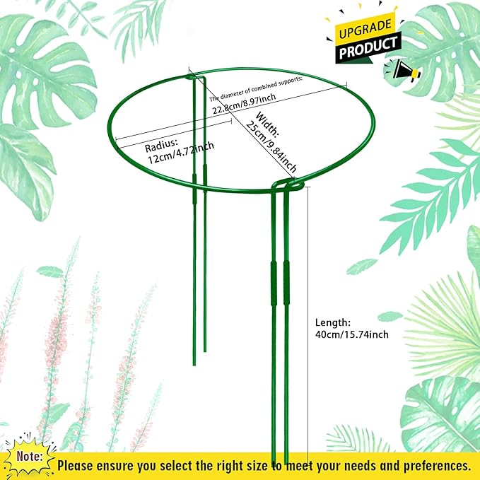 10-Pack Adjustable Height Snake Plant Support Stakes- Sturdy, Rust-Resistant - Image 5