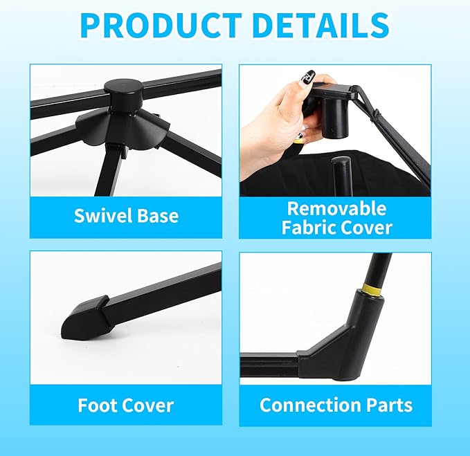 FAHKNS Hammock Camping Chair, 360° Swivel Chair - Image 4