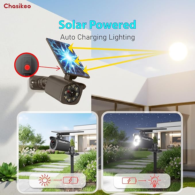 2 Pack Solar Motion Lights Outdoor, Solar Spotlights - Image 4