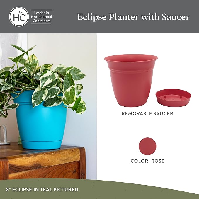 The HC Companies 16 Inch Eclipse Round Planter Pots - Image 2