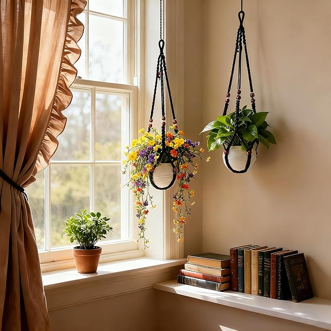 35 Inch Macrame Plant Hanger, Large - Image 7