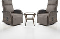 Dual-Adjust Swivel Outdoor Recliner Chair Set of 3 by Belord
