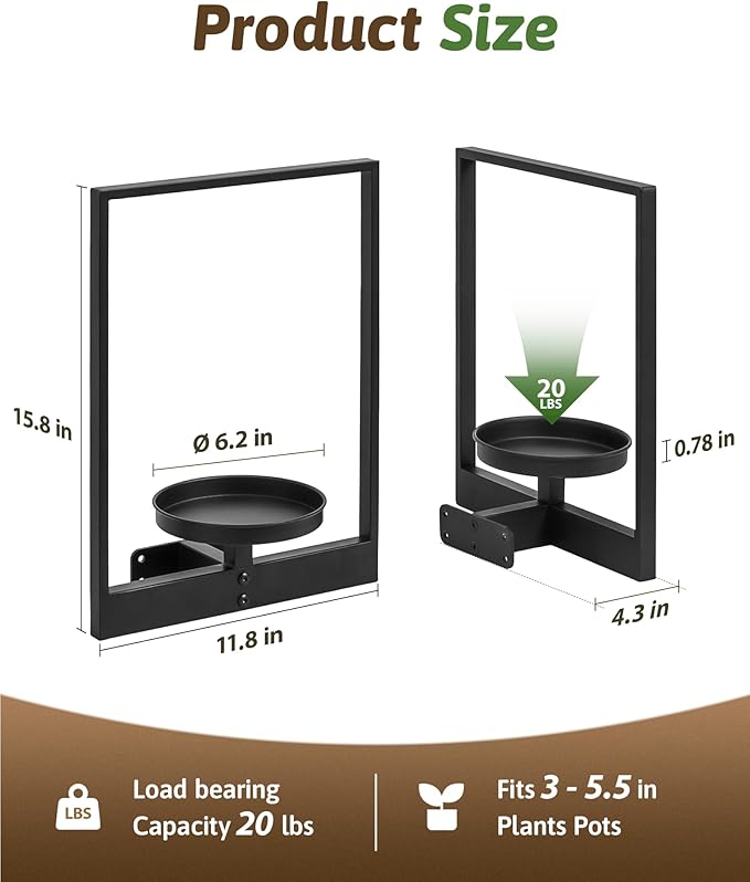 Wall Plant Holder Wall Planters - Image 4