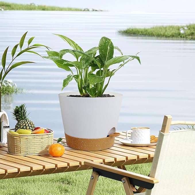 12 inch Large Self Watering Pots - Image 6