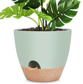 12 inch Large Self Watering Plant Pots, Flower Pots Planters by AFamilyofGardenLovers