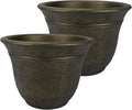 The HC Companies Sierra Round Self-Watering Pot by TheHCCompanies