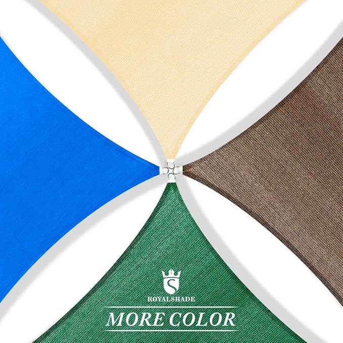 Royal Shade 16' x 20' White Rectangle Sun Shade Sail Canopy Outdoor Patio - Image 9