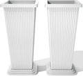 FENCY Set of 2 Tall Planters for Outdoor Plants, 24 Inch Large Tapered Pots by FENCY
