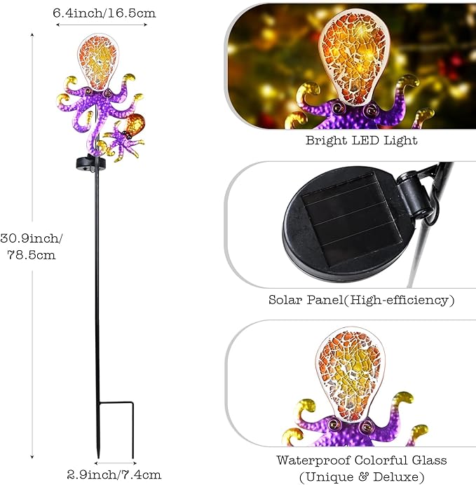 Yiosax-Solar Outdoor Lights Decorative-Yard Outdoor Decorative - Image 3