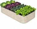Galvanized Raised Garden Bed 8x4x1.5 ft, Modular Raised Flower Bed by Annoell