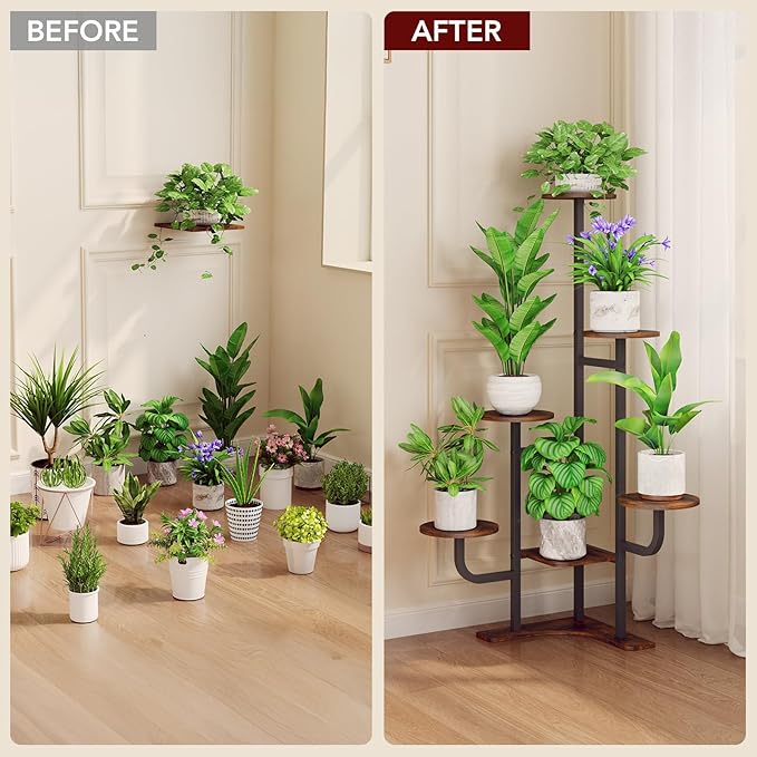 Corner Plant Stand with Grow Light - Image 8