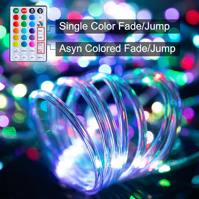 Minetom Color Changing Rope Lights: 72 Ft 220 LED Outdoor String Lights - Image 3