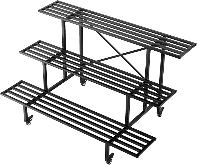 Zhongma 3 Tier Sturdy Metal Plant Stand by Zhongma