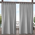 Exclusive Home Cabana Solid Indoor/Outdoor Light Filtering Hook-and-Loop Tab by TownCountryLiving