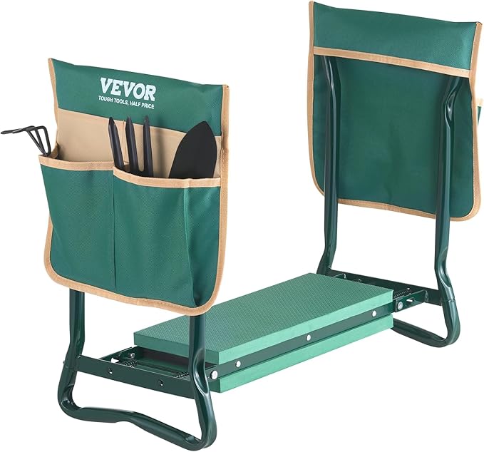 VEVOR Garden Kneeler and Seat Heavy Duty, Portable Garden Stool by VEVOR