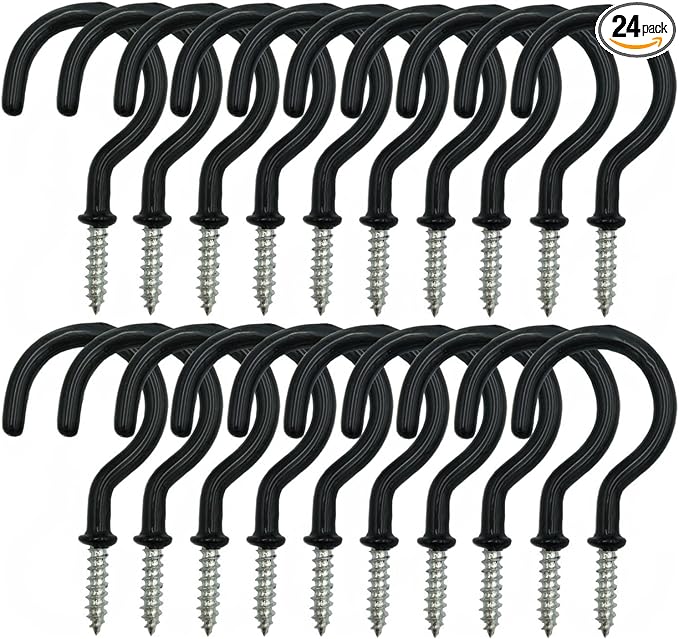 24 Pack Ceiling Hooks for Hanging Plants by xtieksh