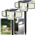 Solar Outdoor Lights with Stakes, 2500LM 180° PIR Motion Sensor, 360° Wide by HAARAY
