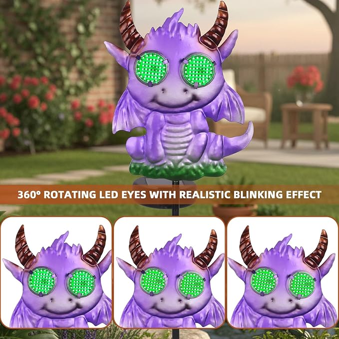 Fantasy Dragon Garden Stakes Decorative 39.7" - Image 2