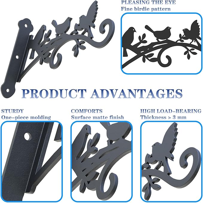 Metal Hanging Plant Bracket - Image 3