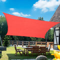 KANAGAWA Sun Shade Sail 8'x10' Scarlet Rectangle UV Block Canopy Awning Shelter by KANAGAWA