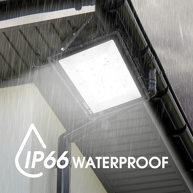 3 Pack 150W LED Flood Light Outdoor, Super Bright Exterior Security Light - Image 2