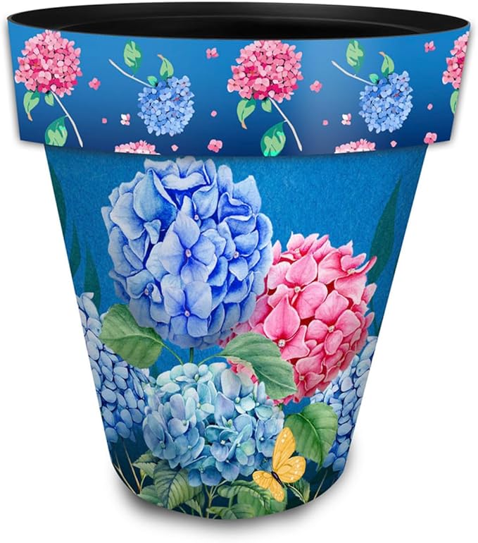 Briarwood Lane Colorful Hydrangeas Large Planter by BriarwoodLane