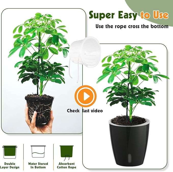 Self Watering Pots for Indoor Plants, Small African Violet Pots - Image 7