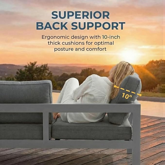 Solaste Aluminum Patio Furniture Set - Image 5