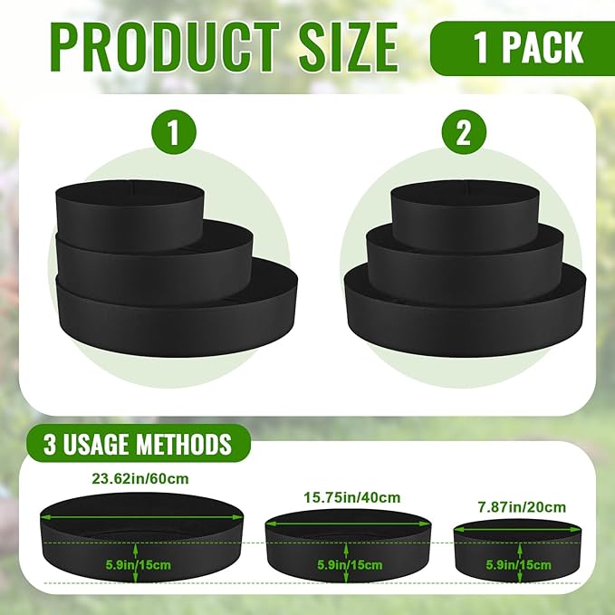 3 Tiered Strawberry Planter for Outdoor Plants, 23.6 Inch Heavy Duty Strawberry - Image 2