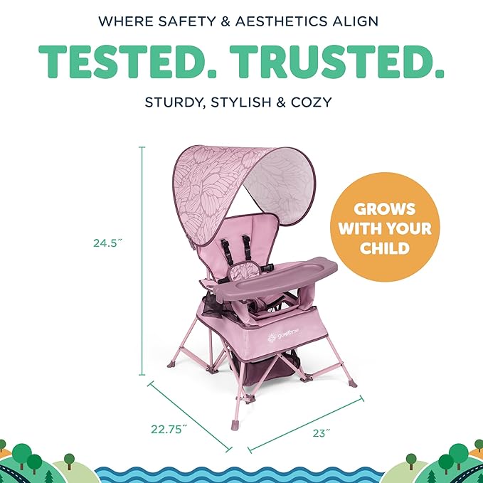 Baby Delight Go with Me Venture Portable Chair | Indoor and Outdoor | Sun - Image 4