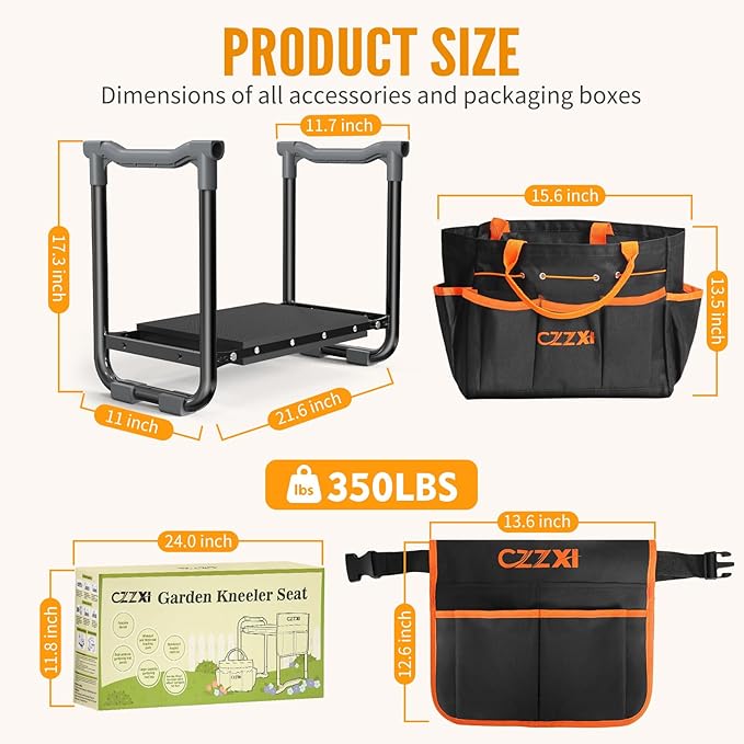 Garden Kneeler and Seat, Wider and Thicker Kneeling Pad Heavy Duty Gardening - Image 3