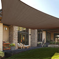 LOVE STORY Custom Size 5'x7' Brown Sun Shade Sail Rectangle UV Block Canopy by LOVESTORY