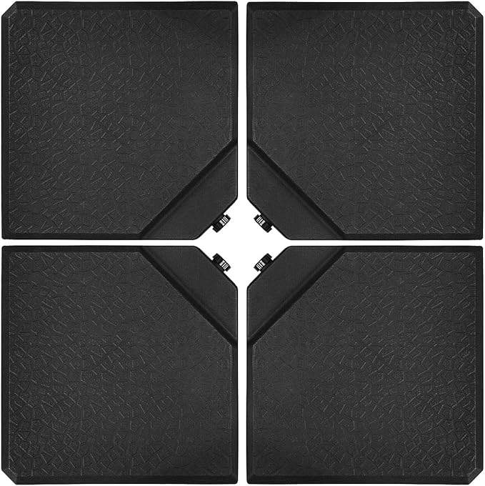 Tangkula 4PCS Patio Cantilever Offset Umbrella Base Weight Stand, 238lbs Square by TANGKULA